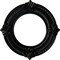 Ekena Millwork Benson Ceiling Medallion (Fits Canopies up to 6 1/8"), 11 1/8"OD x 6 1/8"ID x 5/8"P, Black Pearl CM11BNBPS - alternate 1